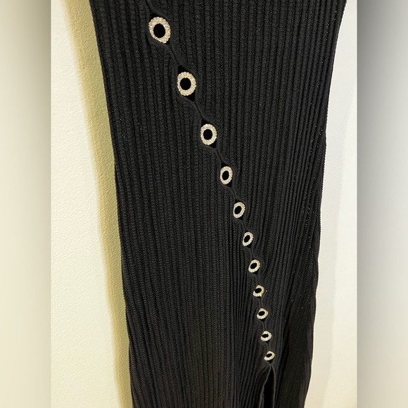 Evy Embellished Asymmetric Knit Midi Dress - Picture 5 of 8